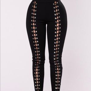 Lace Up Pants